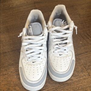 White and Gray Sneakers